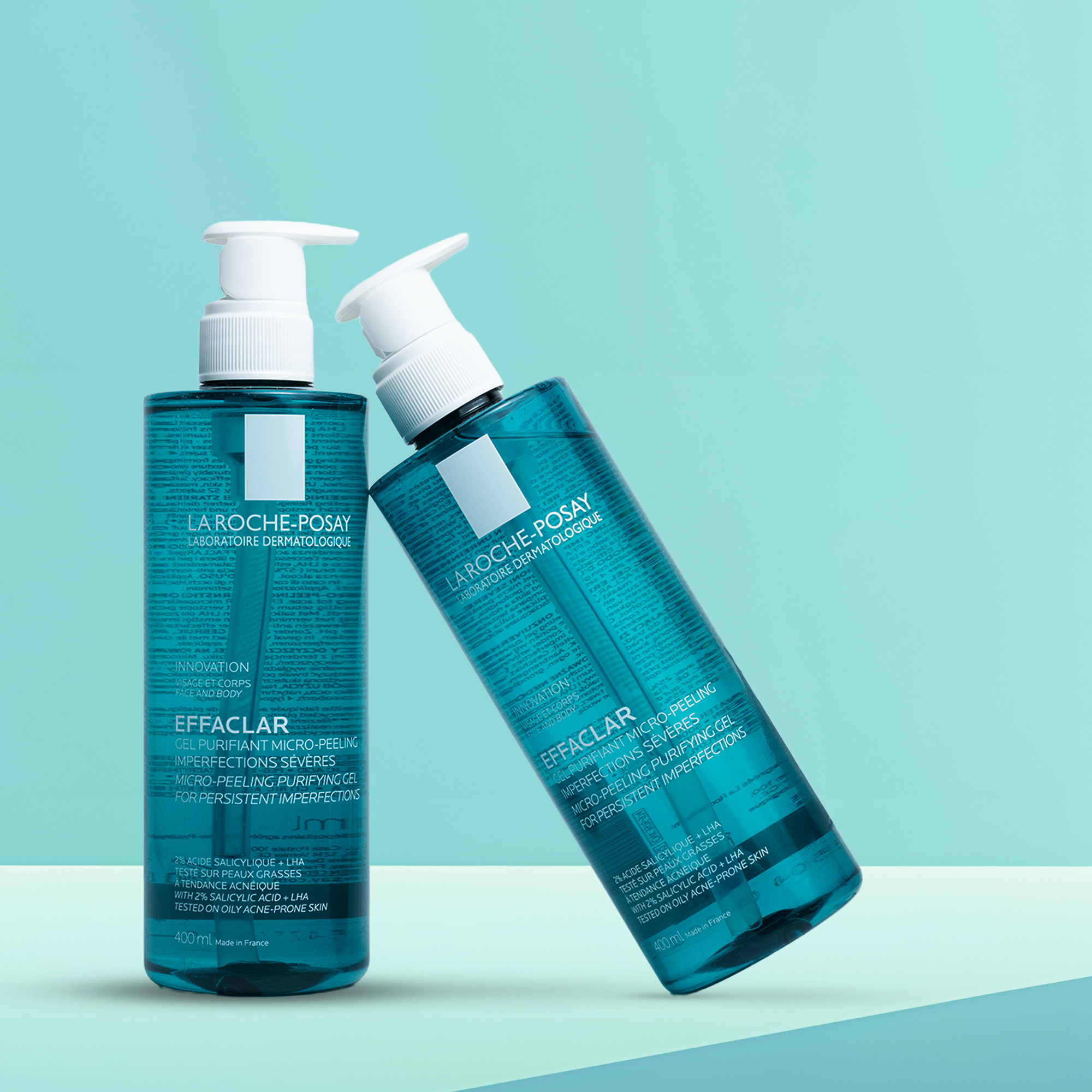 effaclar-400ml LA ROCHE POSAY EFFACLAR MICRO-PEELING FACE AND BODY CLEANSER 400 ML - Image 1