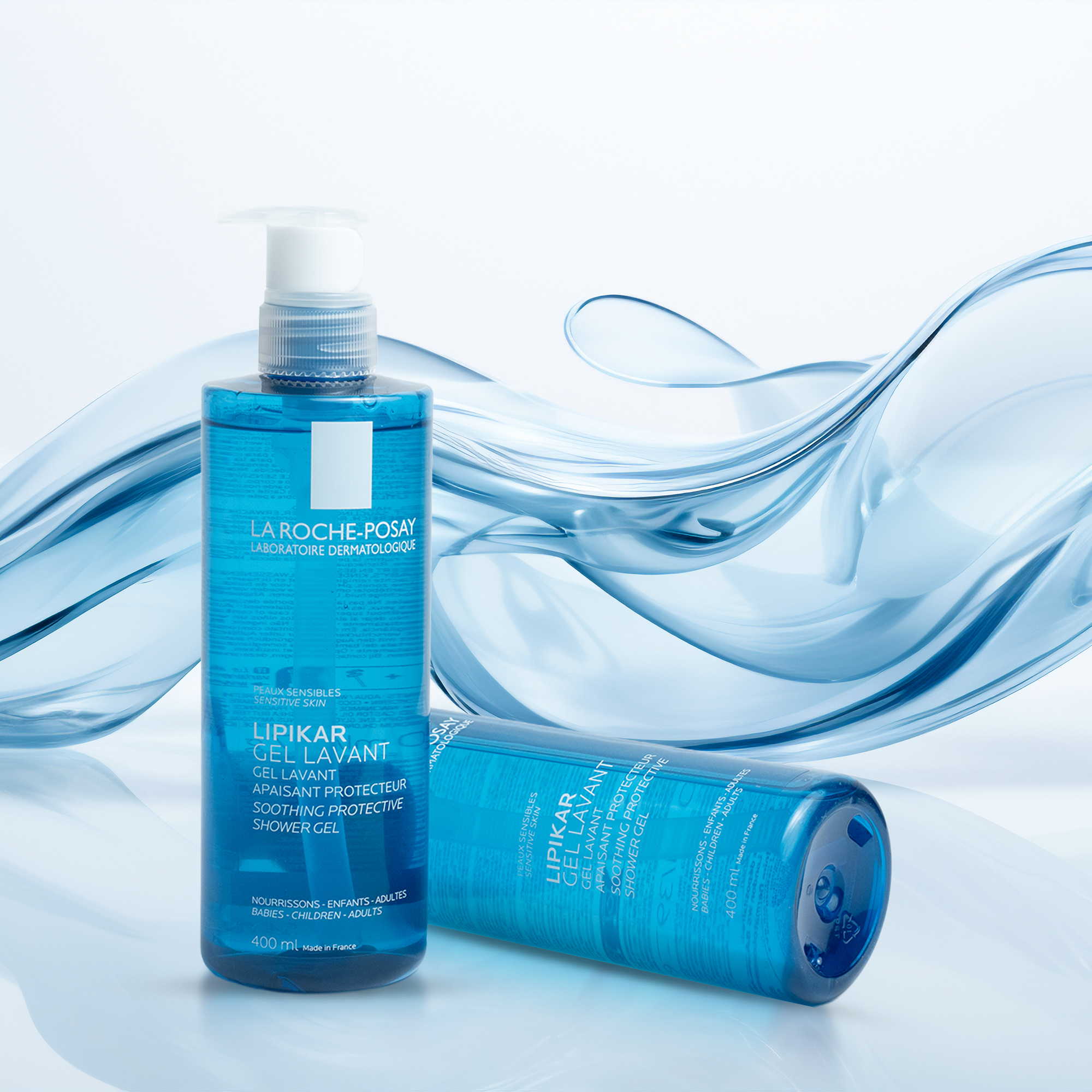 lipikar-3 LA ROCHE POSAY LIPIKAR GEL LAVANT SOOTHING PROTECTING SHOWER GEL - 400 ml - Image 1