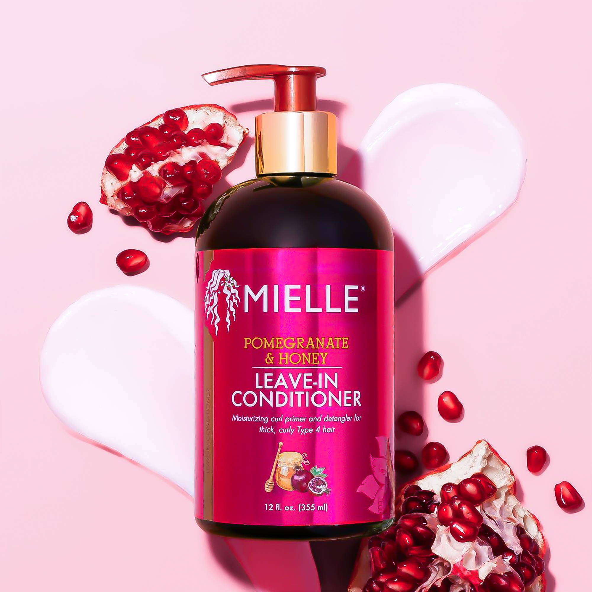 pomegranate&honey-leave-in-conditiioner MIELLE POMEGRANATE&HONEY LEAVE-IN CONDITIONER-355ML - Image 1
