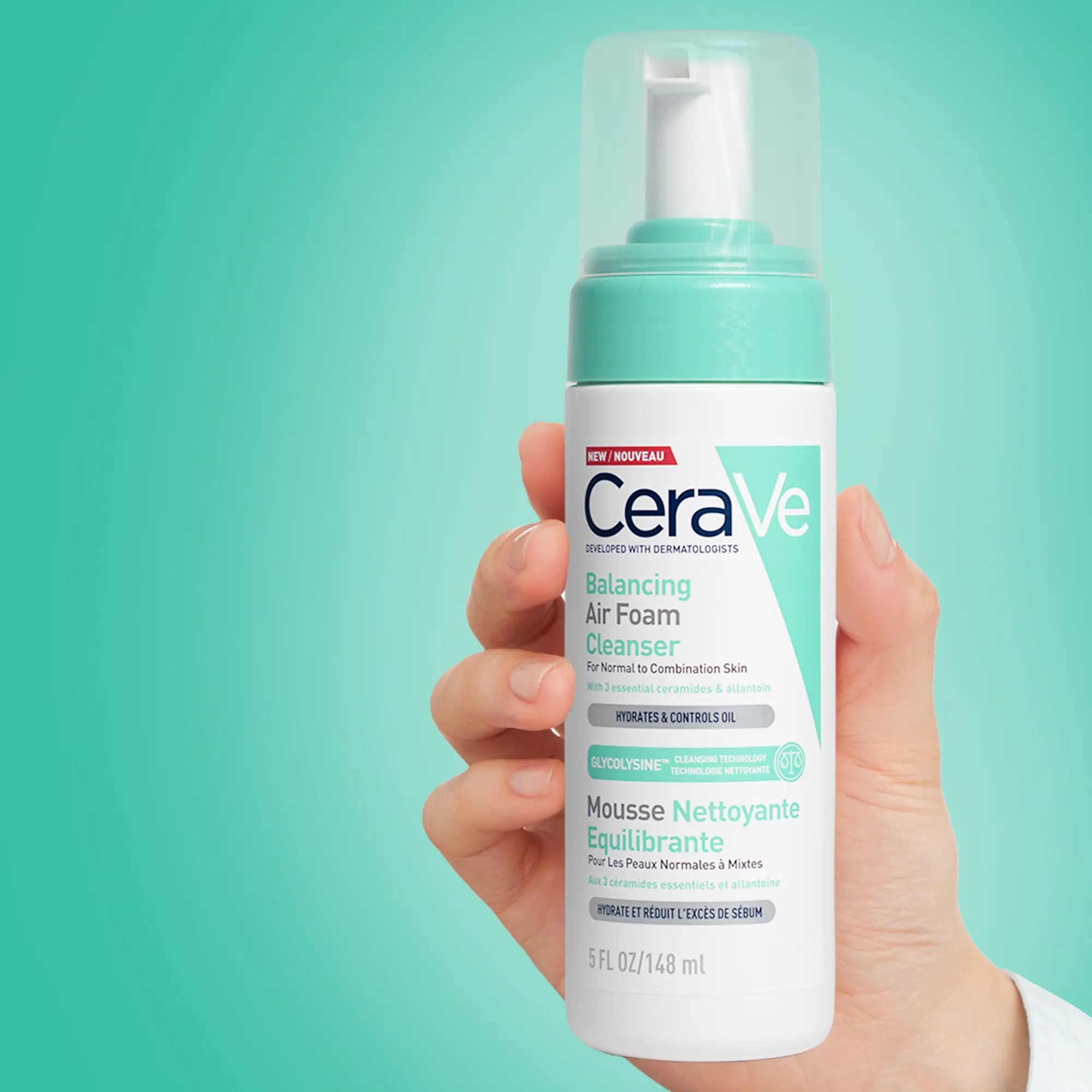 balancing-air-foam-cleanser-148ml CERAVE BALANCING AIR FOAM CLEANSER-148ML - Image 1